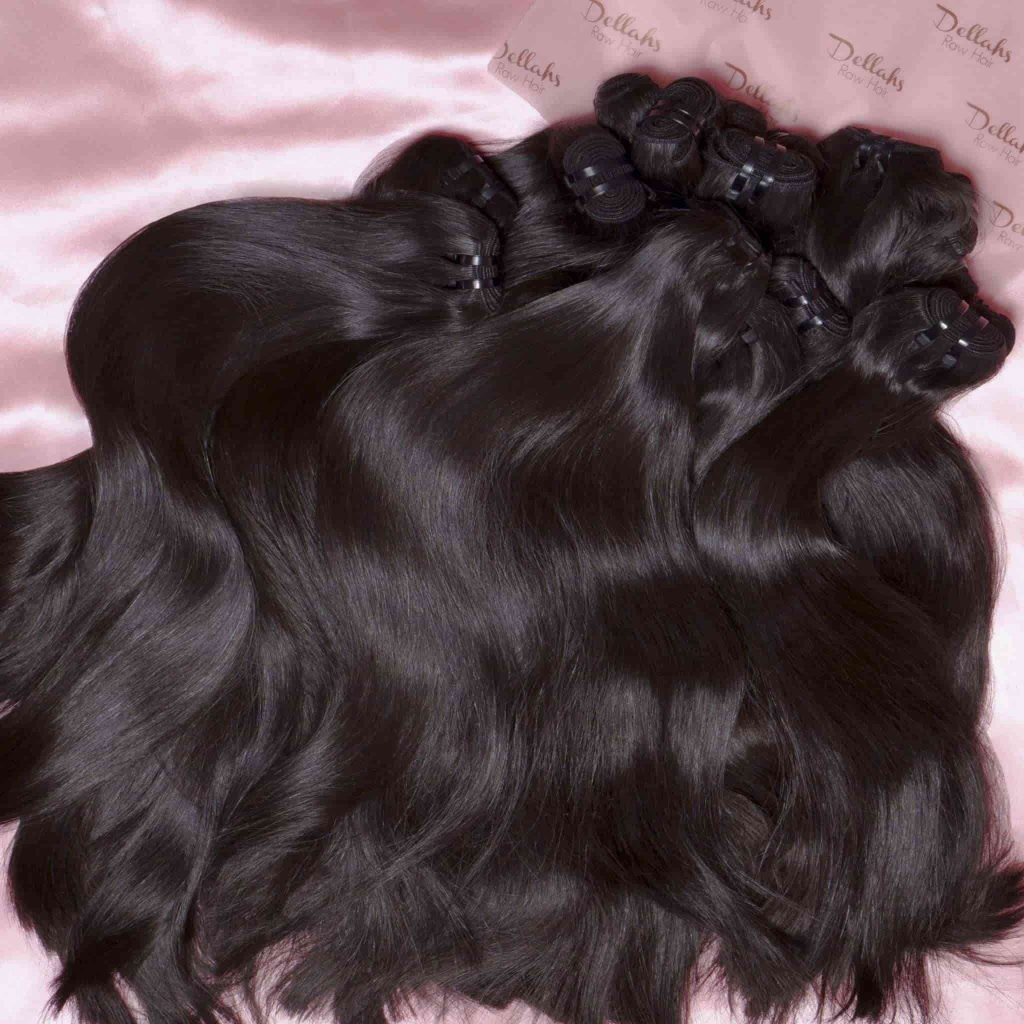 Dellahs Raw Hair Cambodian Straight Weft donor virgin human hair extensions supplier vendor factory wholesale