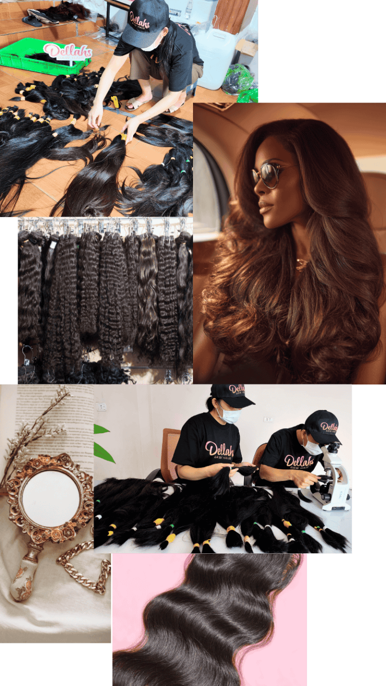 This image is showing The best grade of human hair is Raw cambodian hair