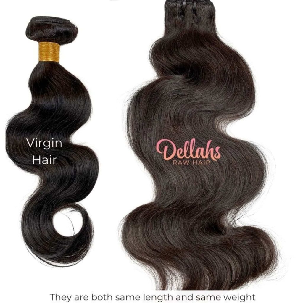 differences between raw hair and virgin hair