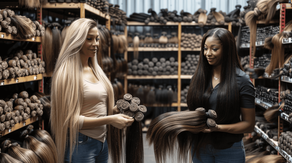 image showing the best raw human hair extensions supplier in london uK